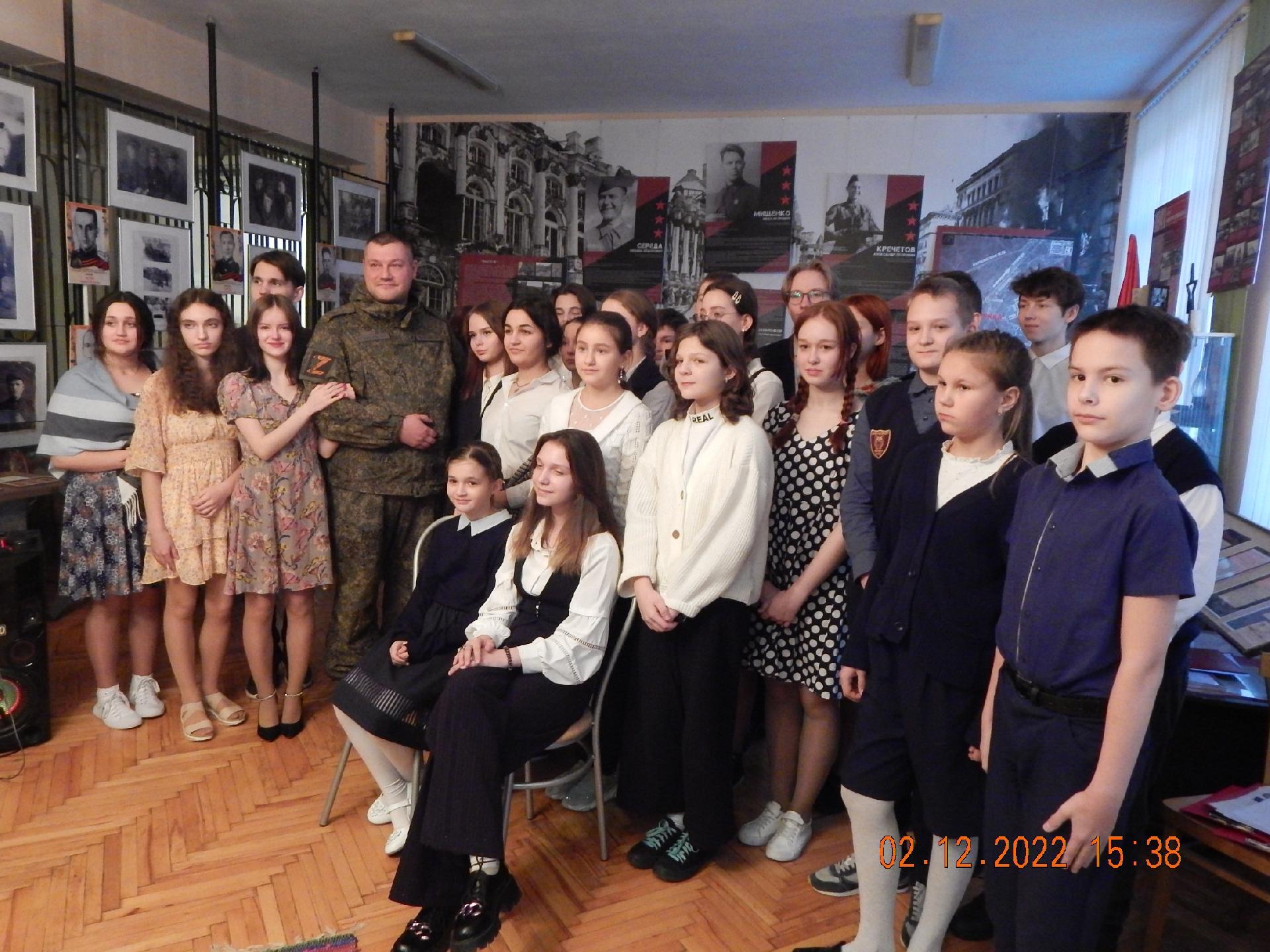 Школьный военно-исторический музей г.Пушкина отметил первое пятилетие