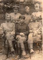 Донскова Р.И., Карпов И.Ф., карпова А.А., Восходов Ф.В., комбат Долгих и Курлянчик Яков
