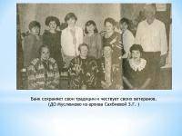 Чевствование своих ветеранов