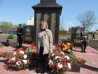 На открытии памятника Беглову в Сасовском районе